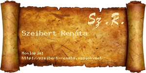 Szeibert Renáta névjegykártya