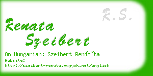 renata szeibert business card